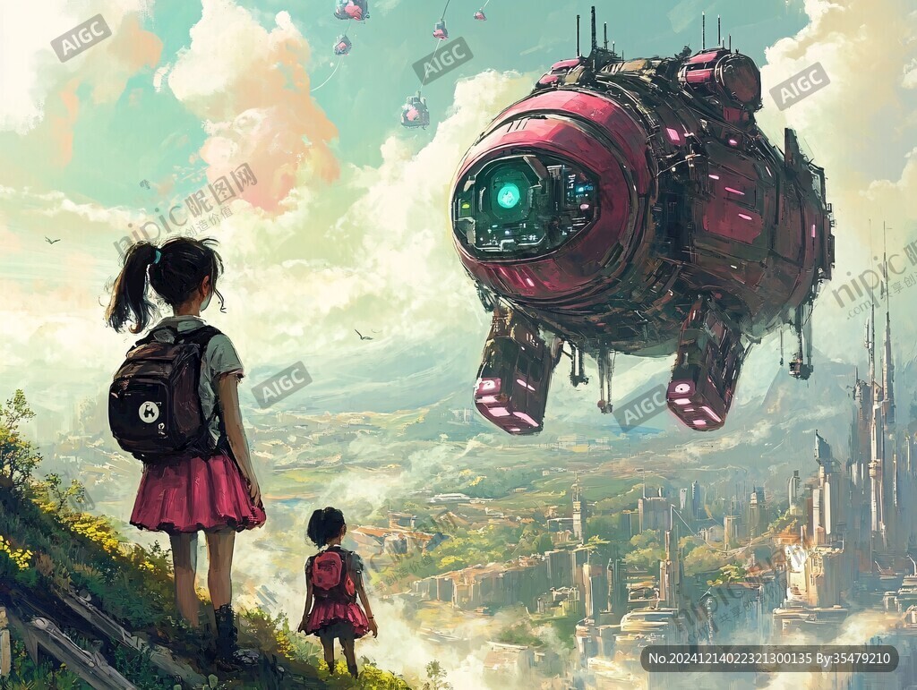 科幻题材插画
