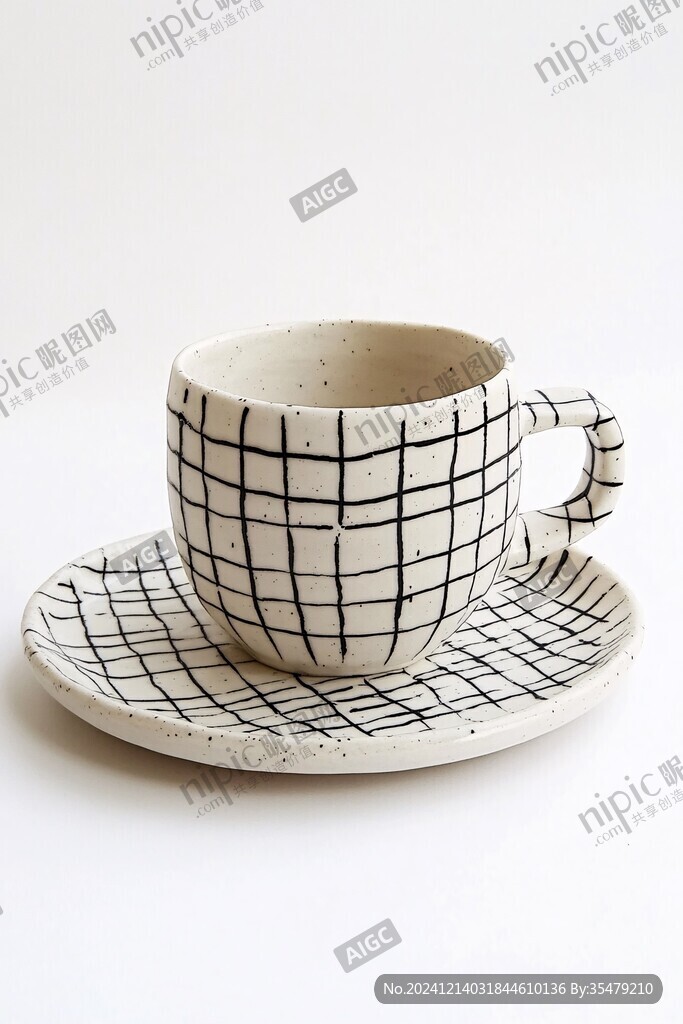 柳条编纹杯