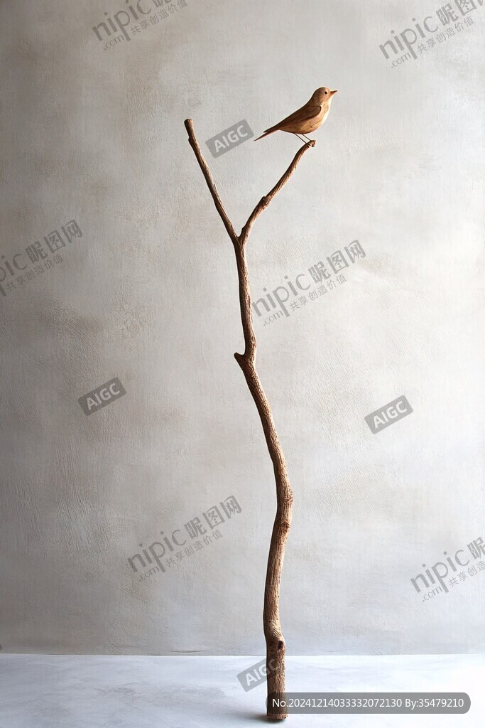 朽木与小鸟