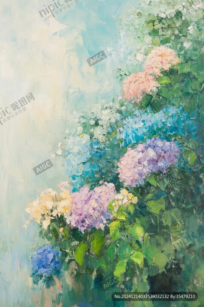 油画小花