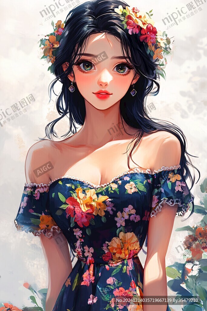 日韩厚涂插画