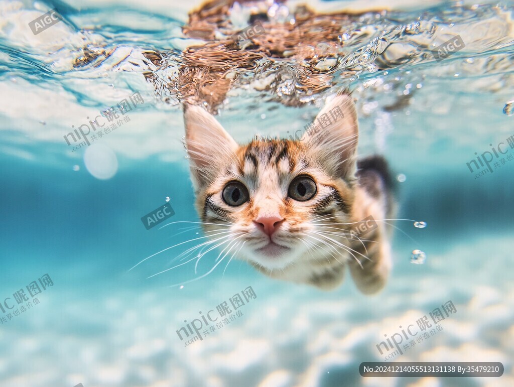 猫咪学潜水
