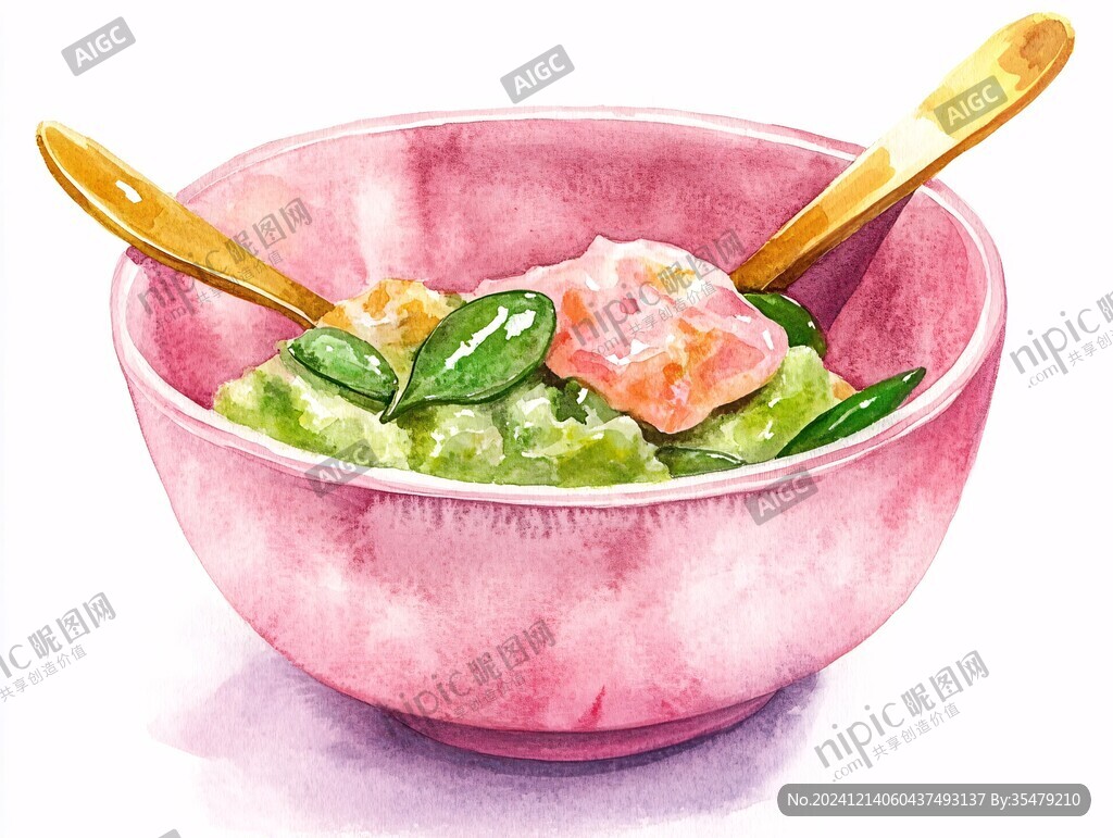 疙瘩汤插画