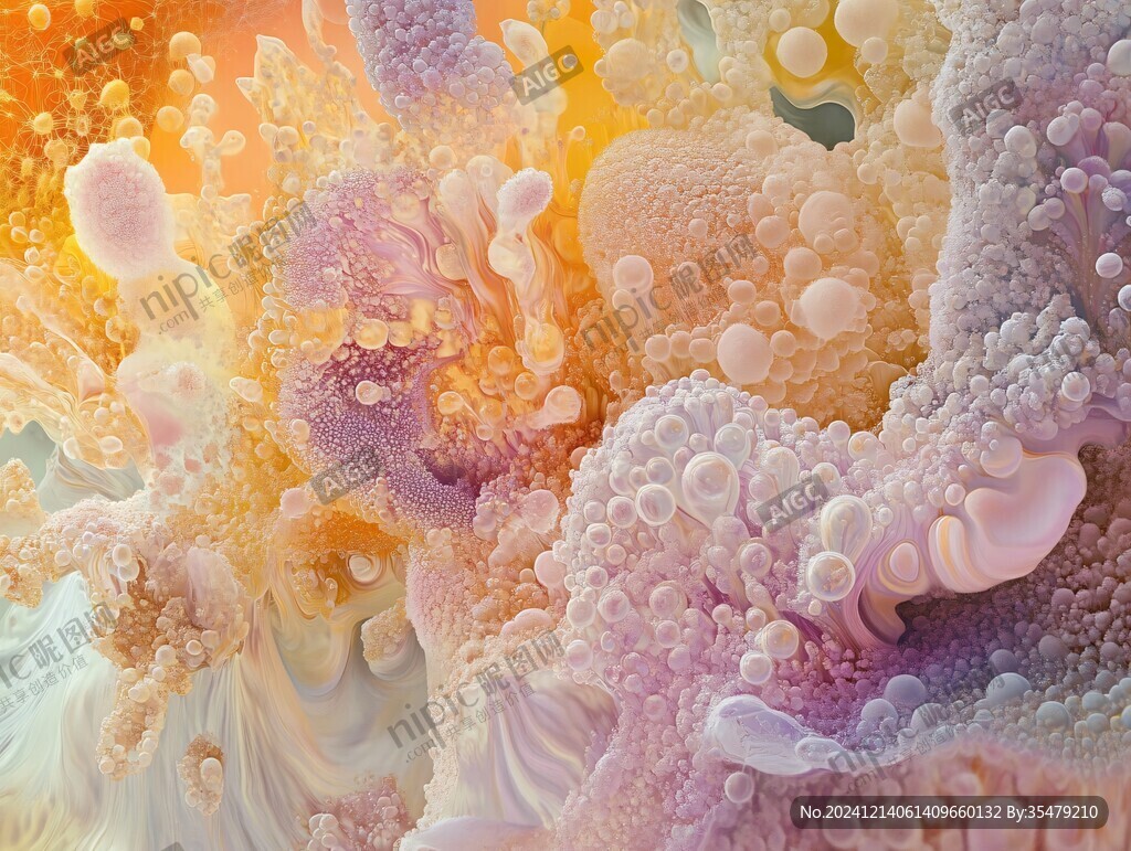 肌理彩色流体背景