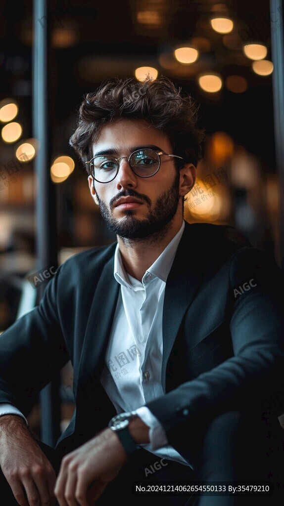 优雅高贵帅气人像