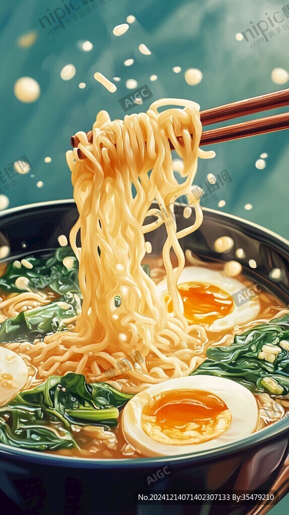 拉面仰视图