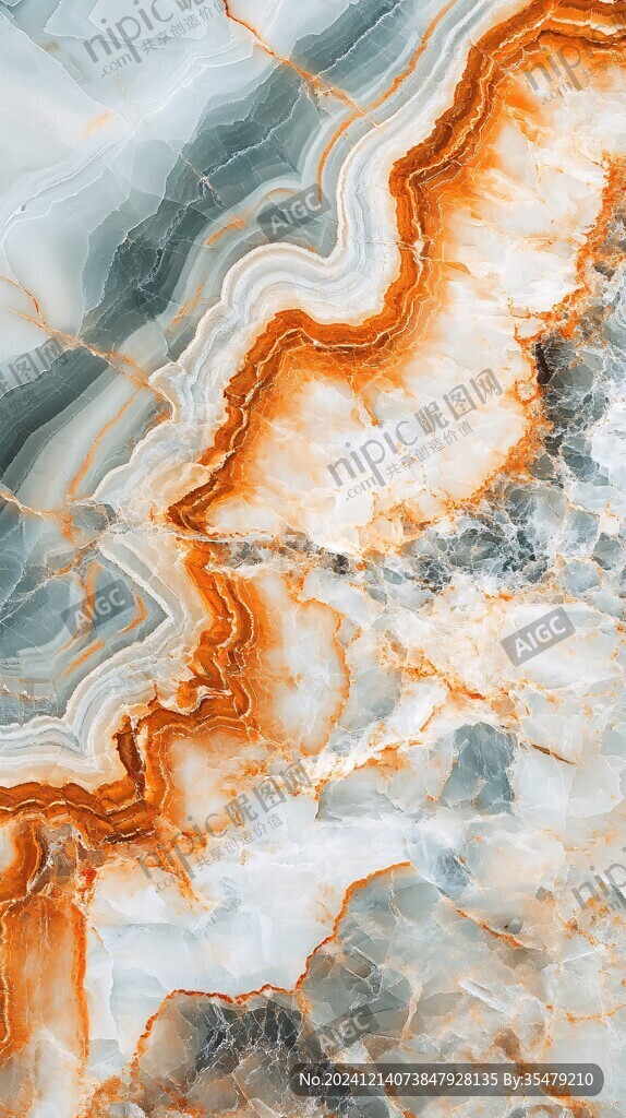 高清蓝色大理石纹理