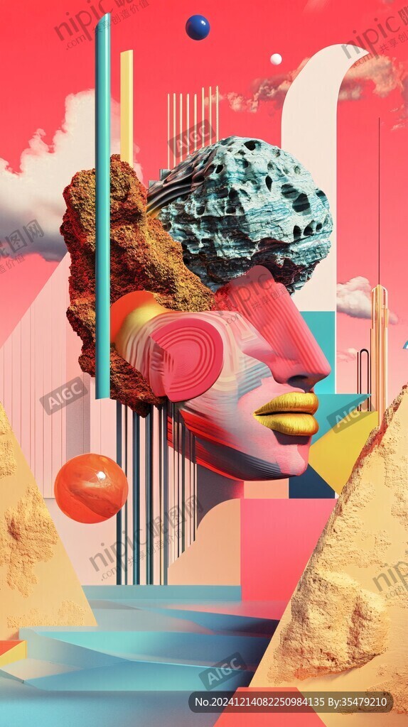 3d立体插画风格