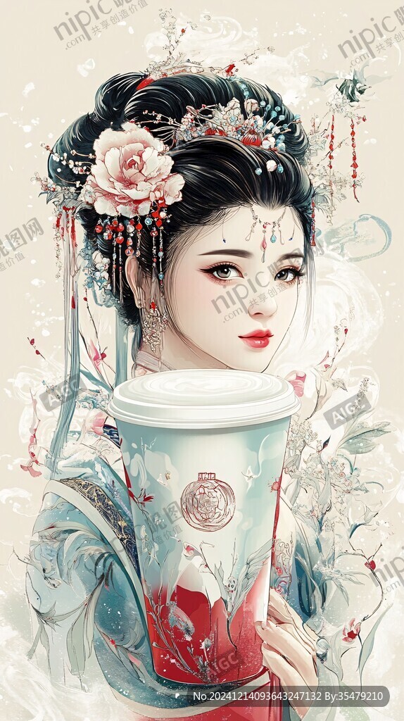 古装美人插画