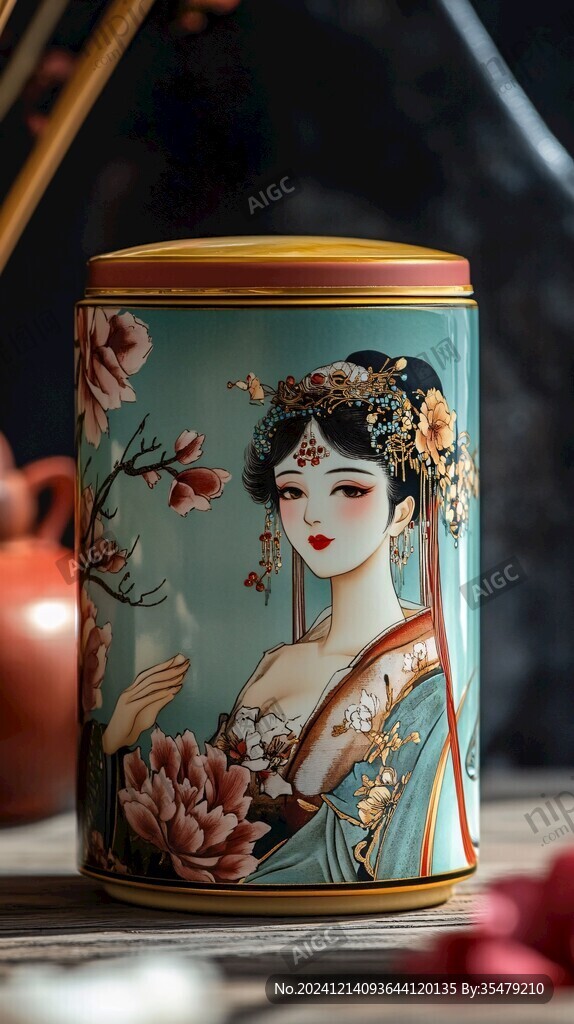 内画仕女