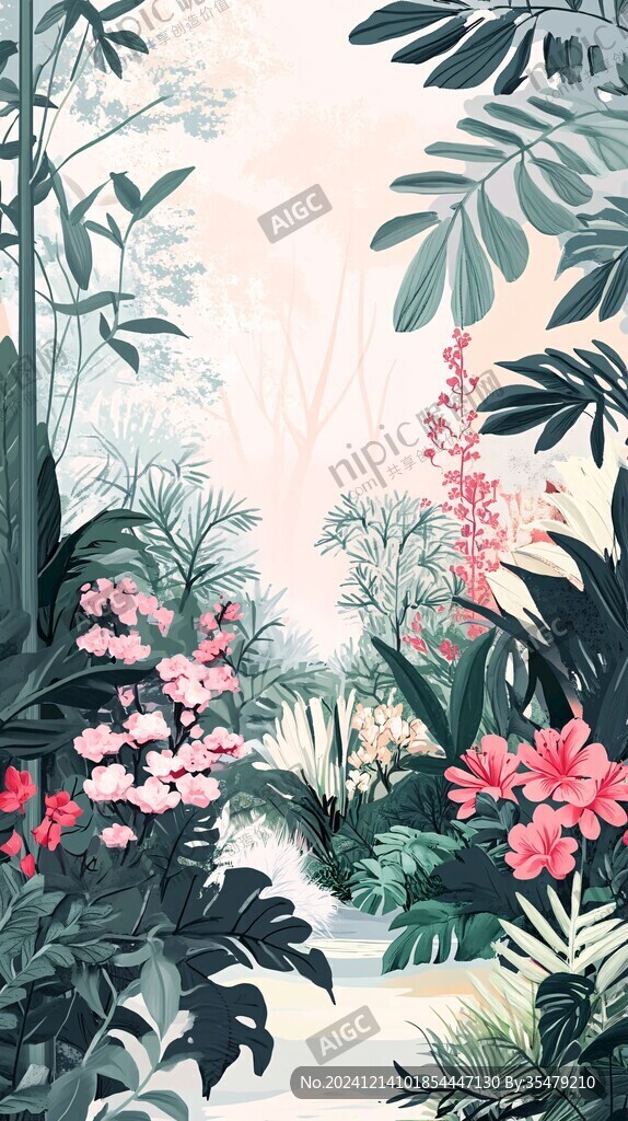 热带雨林插画