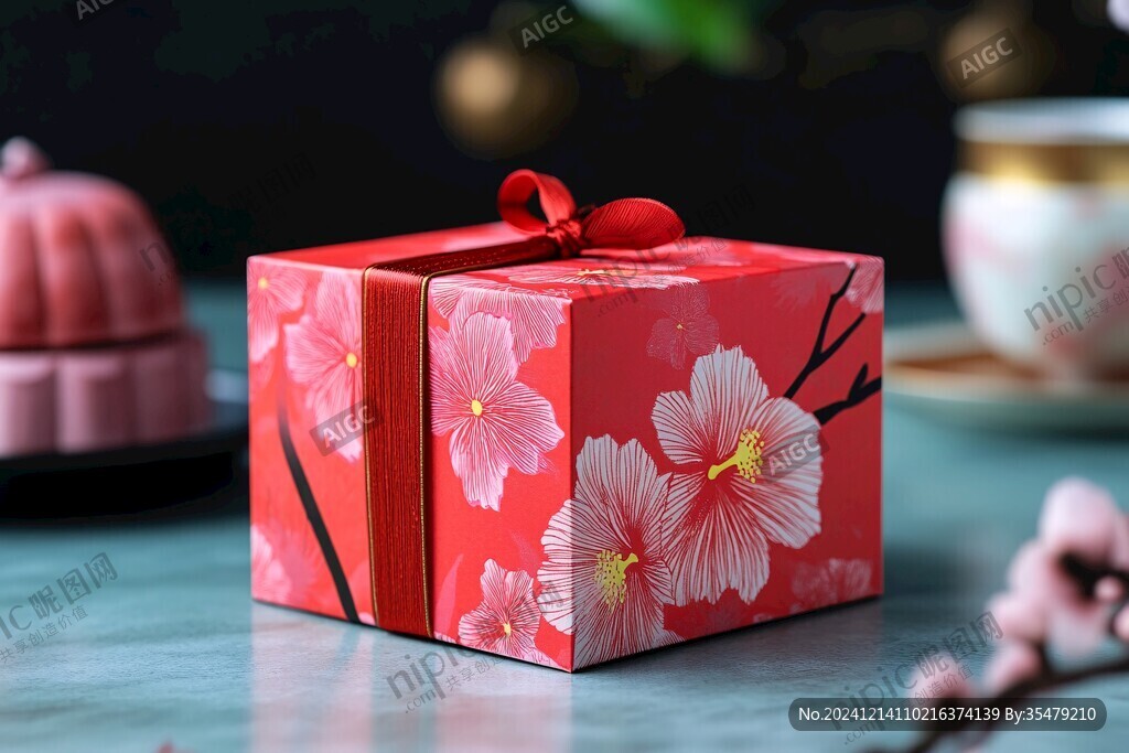 糕点盒饼干盒花好月圆