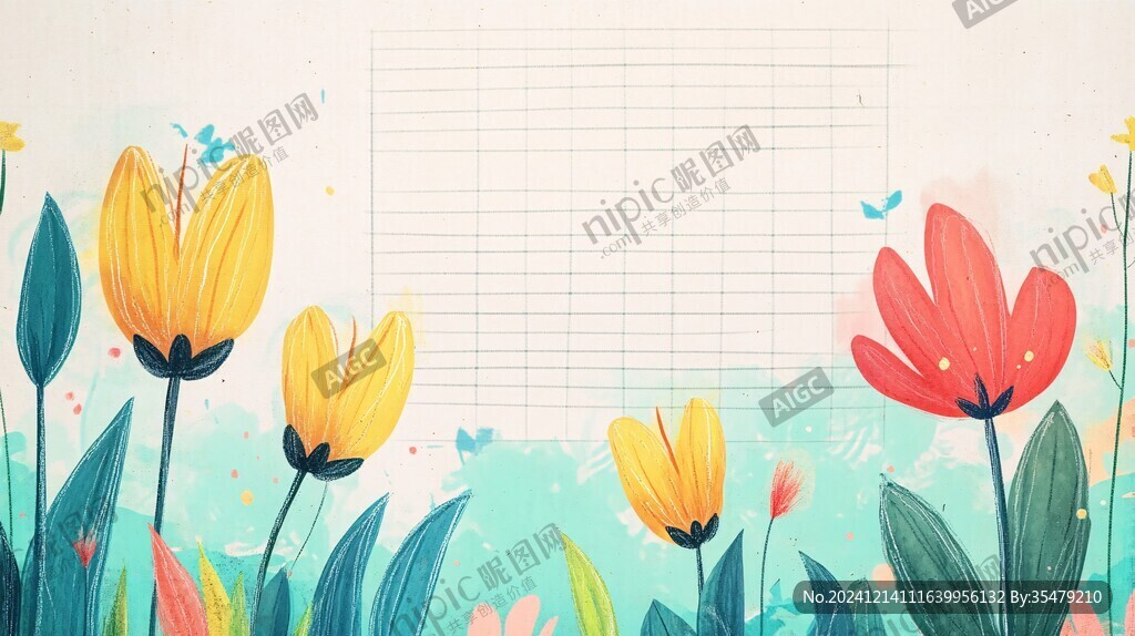 花朵背景插画