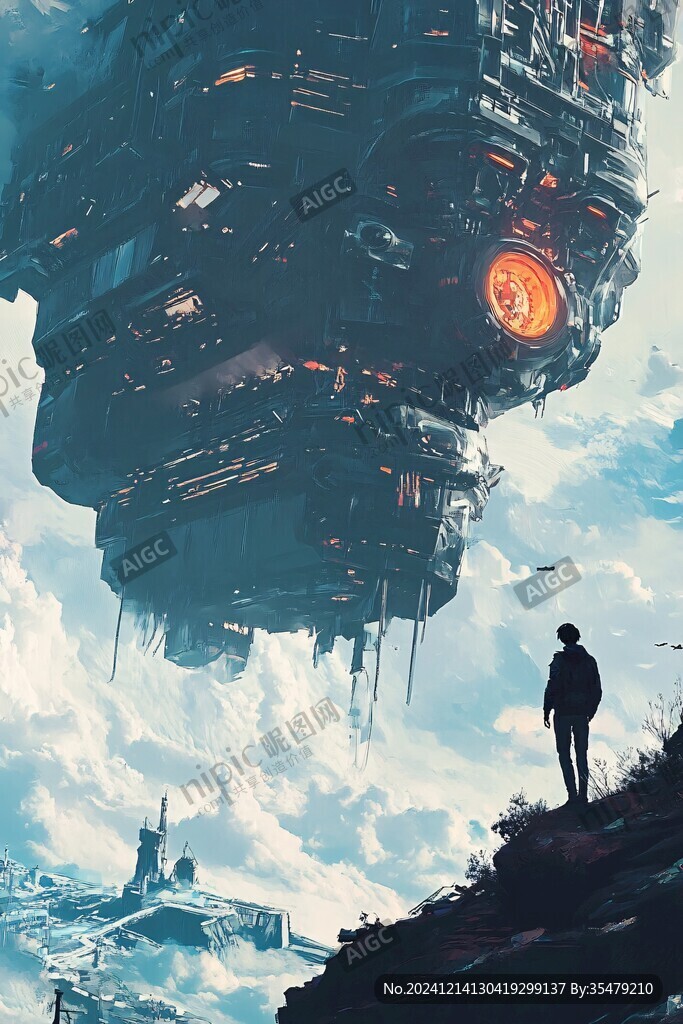 科幻题材插画