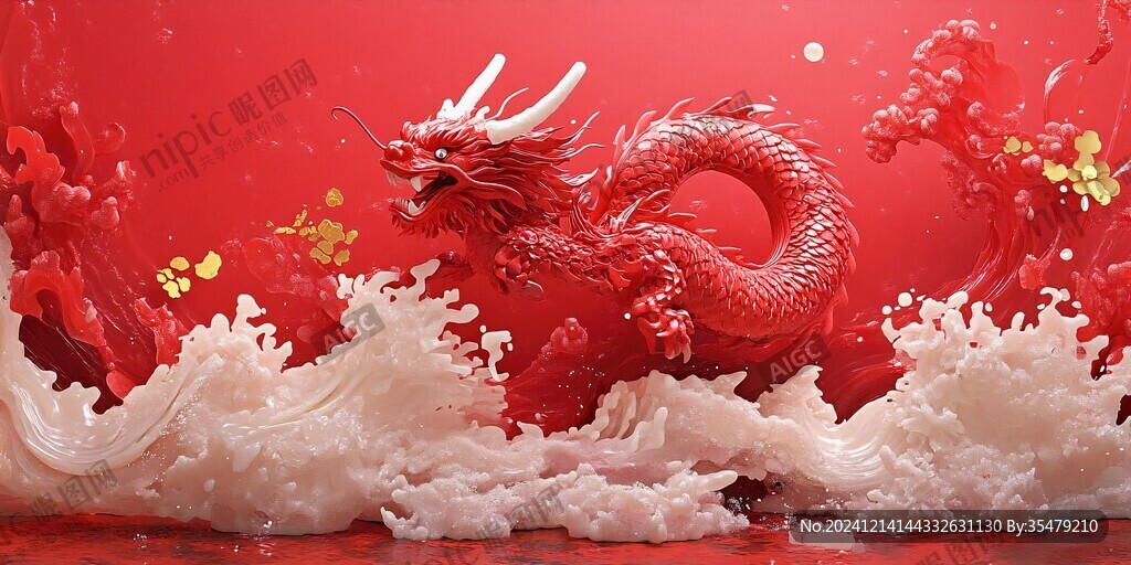 龙年氛围立体造型