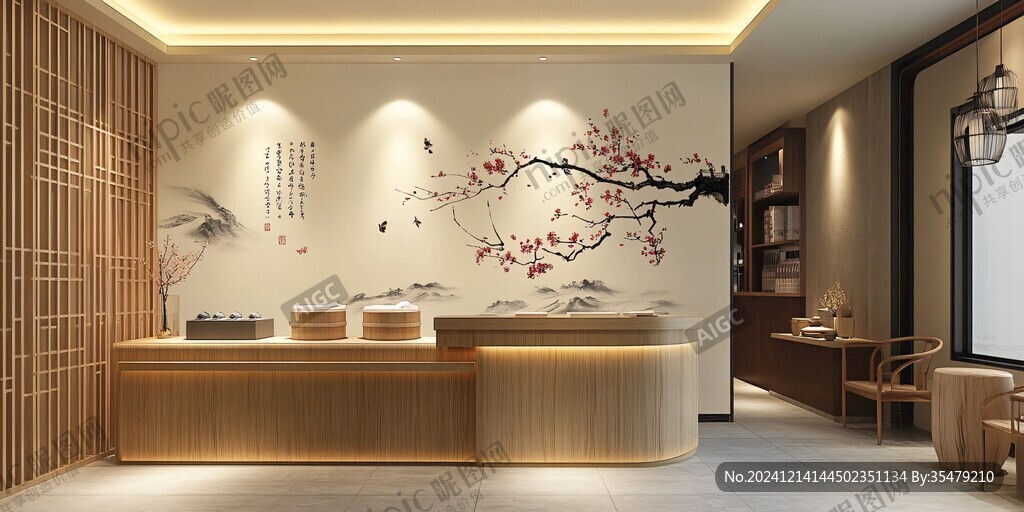 养生馆前台