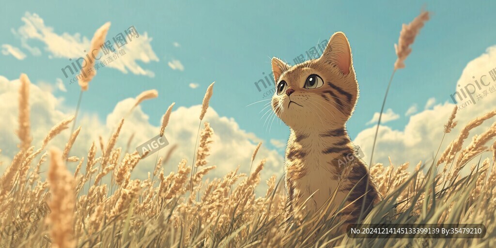 夏日里的橘猫