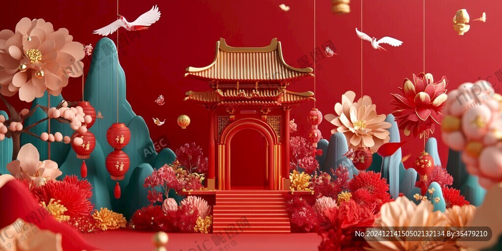 喜庆氛围渲染