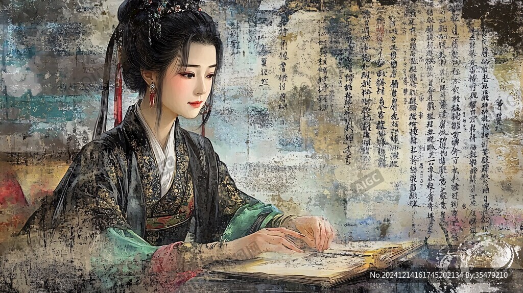 古典美女壁纸