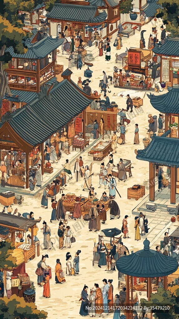 宋代繁华场景