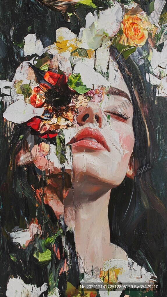 高级感女插画