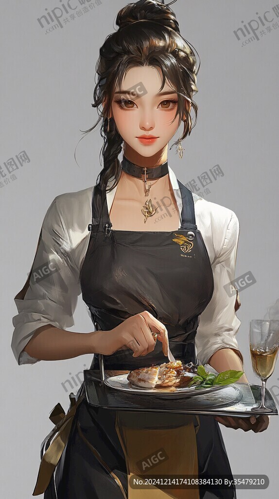 q版女厨师