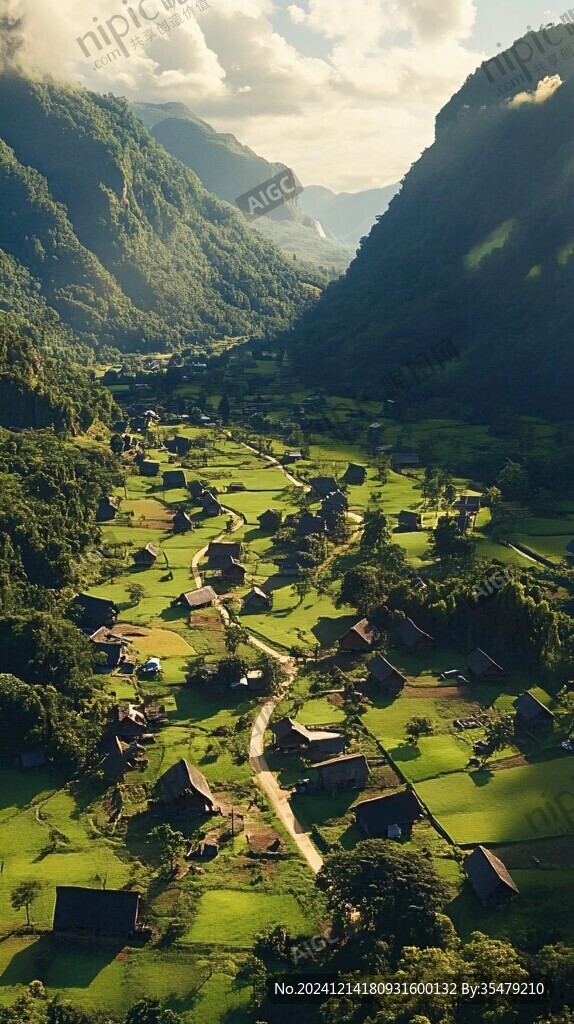 唯美大山深处有人家