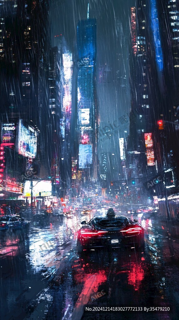 都市雨夜