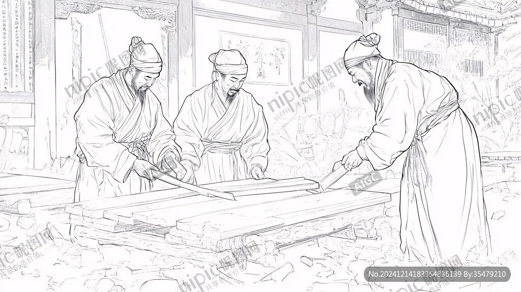 包拯线稿
