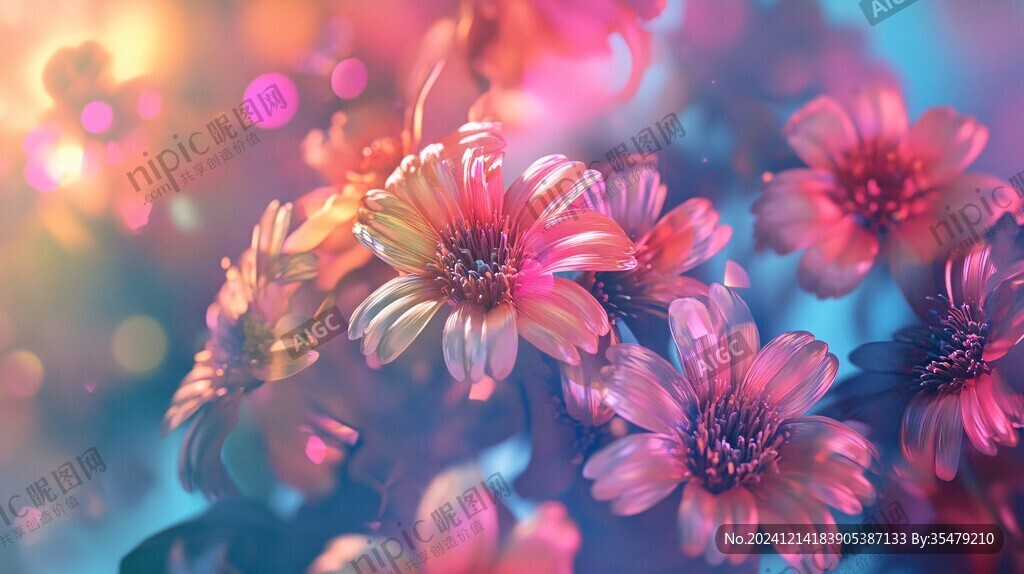 炫彩花朵壁纸