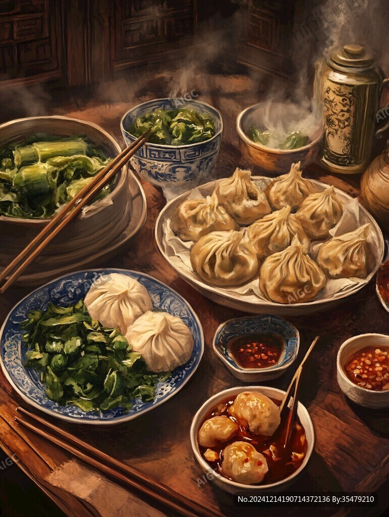 传统美食场景