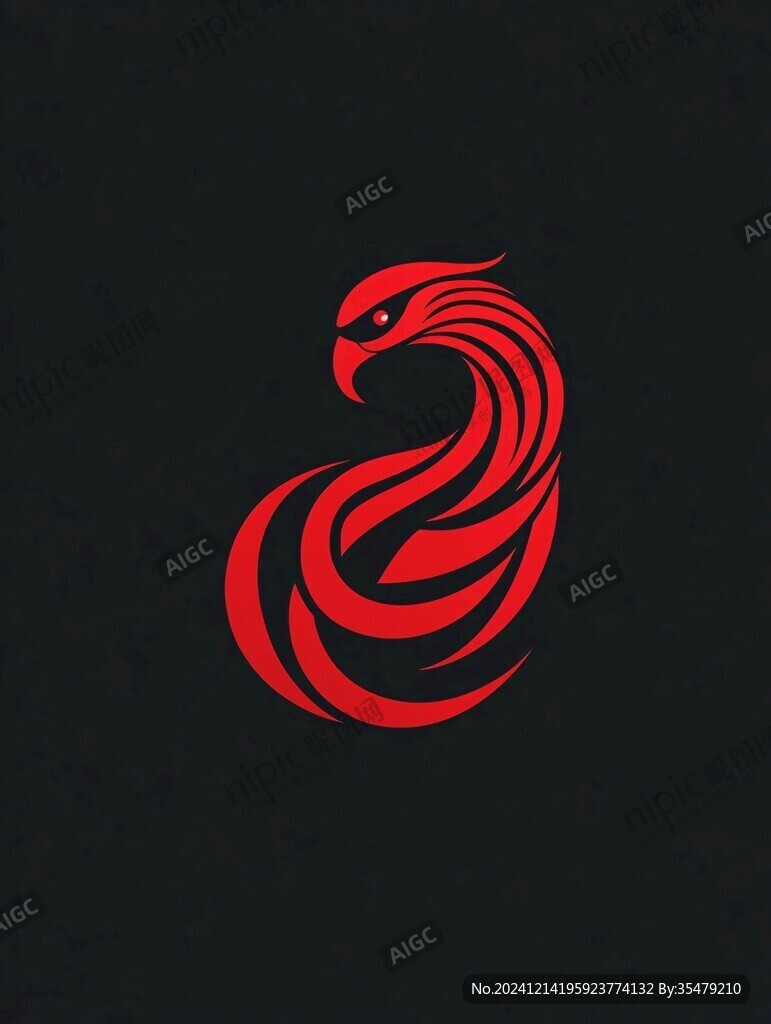 凤形状logo