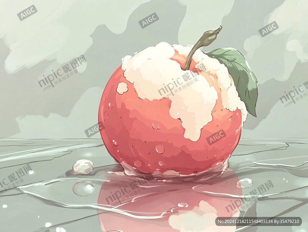 糖心苹果插画