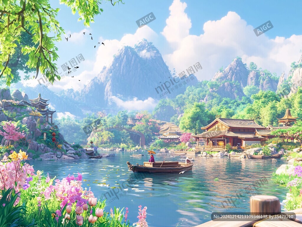 游戏山水场景