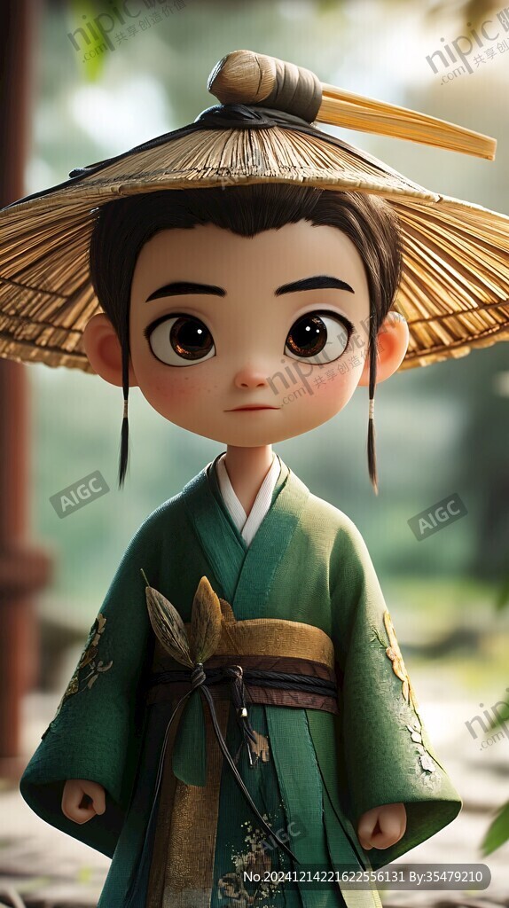 q版毛南族男孩