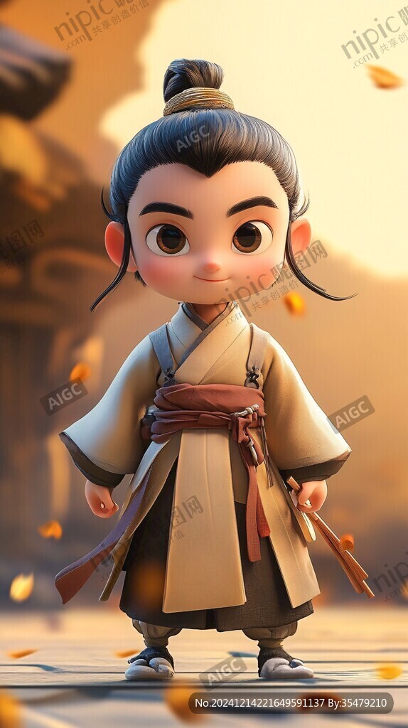 q版书童