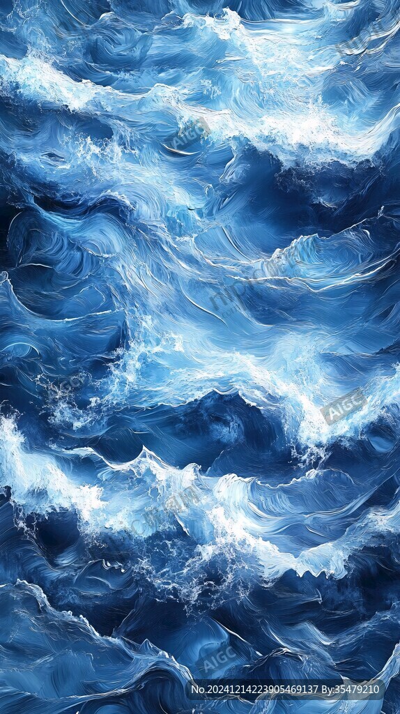 海洋流动装饰画