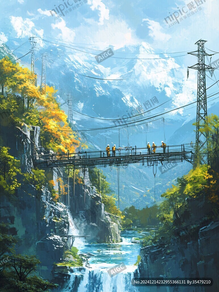 风景厚涂
