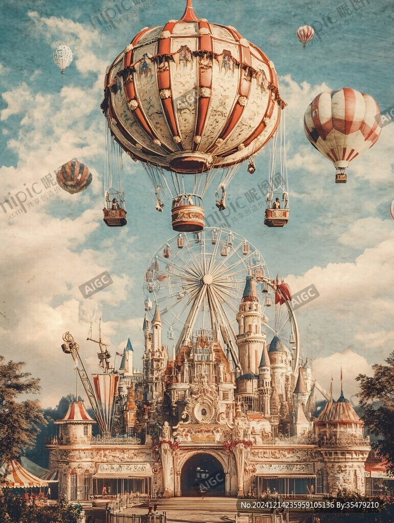 奇幻爱丽斯仙境插画