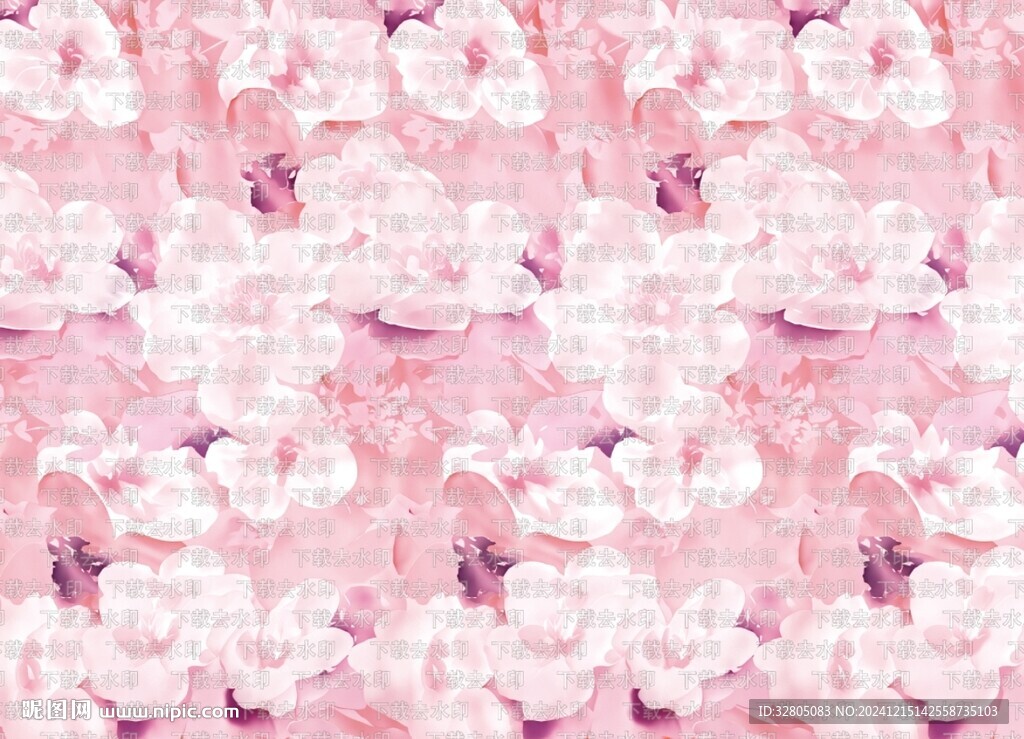 水彩花