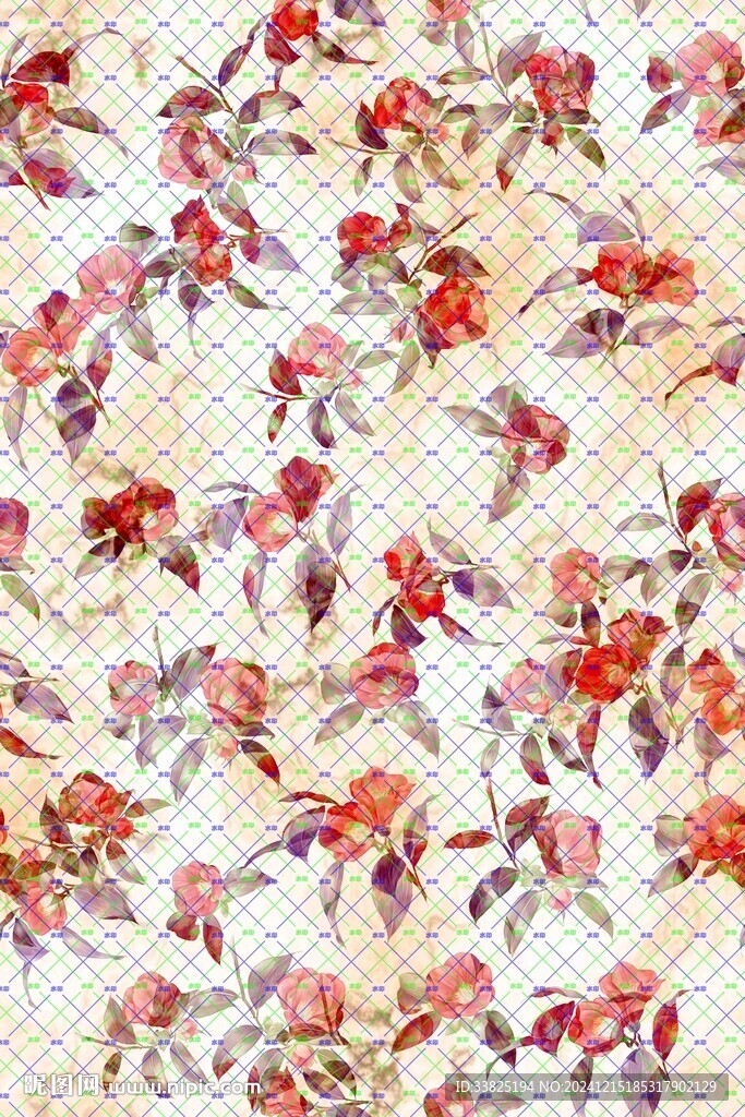 扎染花 手绘花