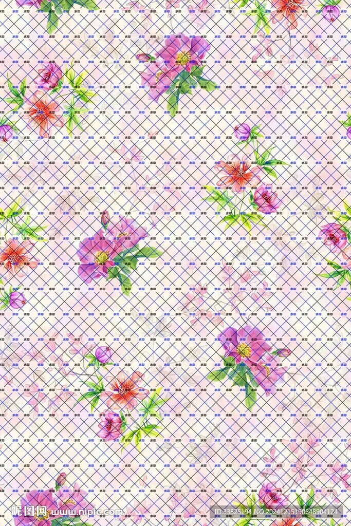 扎染花 手绘花 乱花