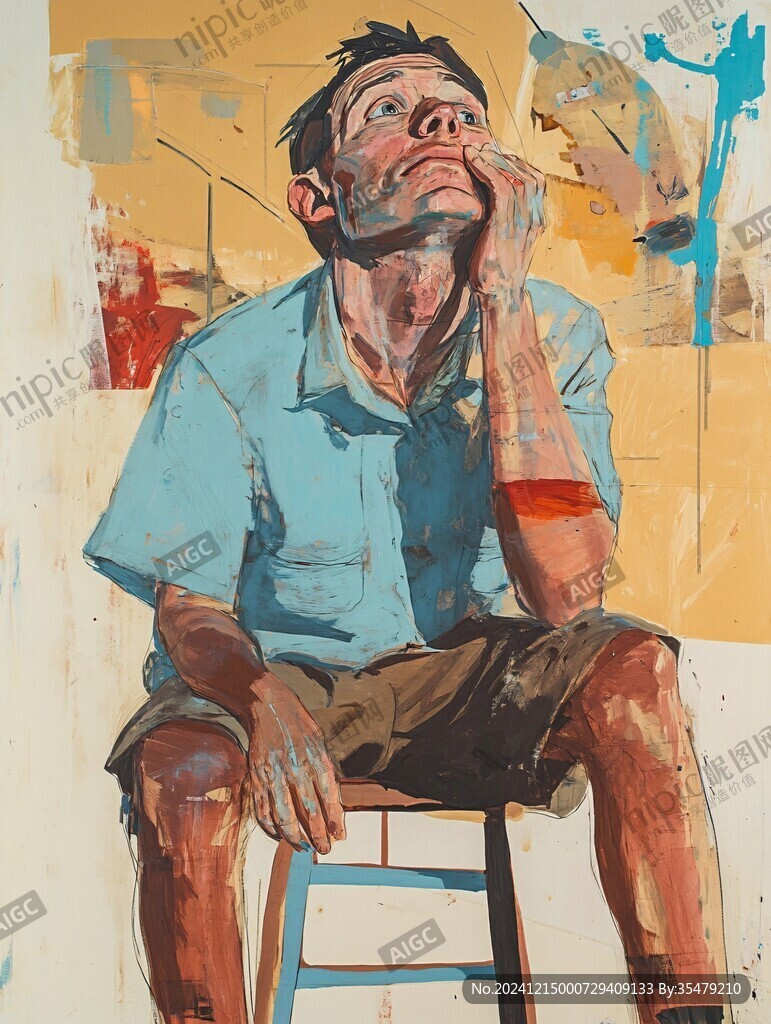 男人油画