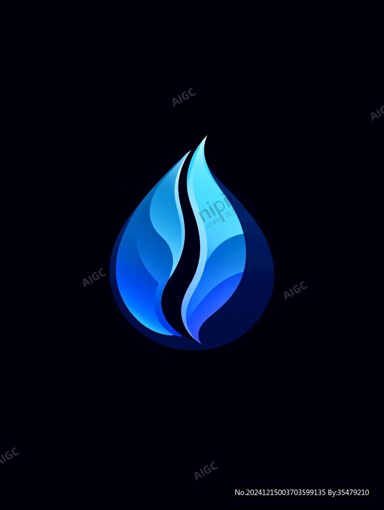 水滴火焰结合logo