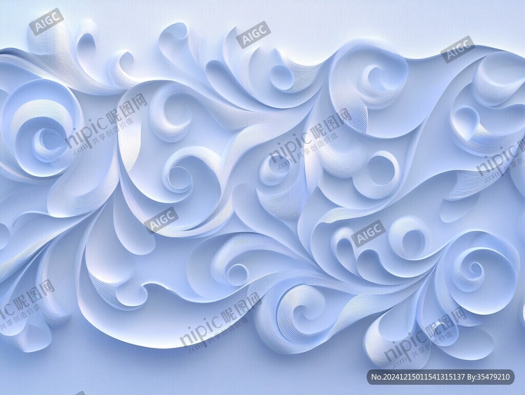 立体浮雕花纹