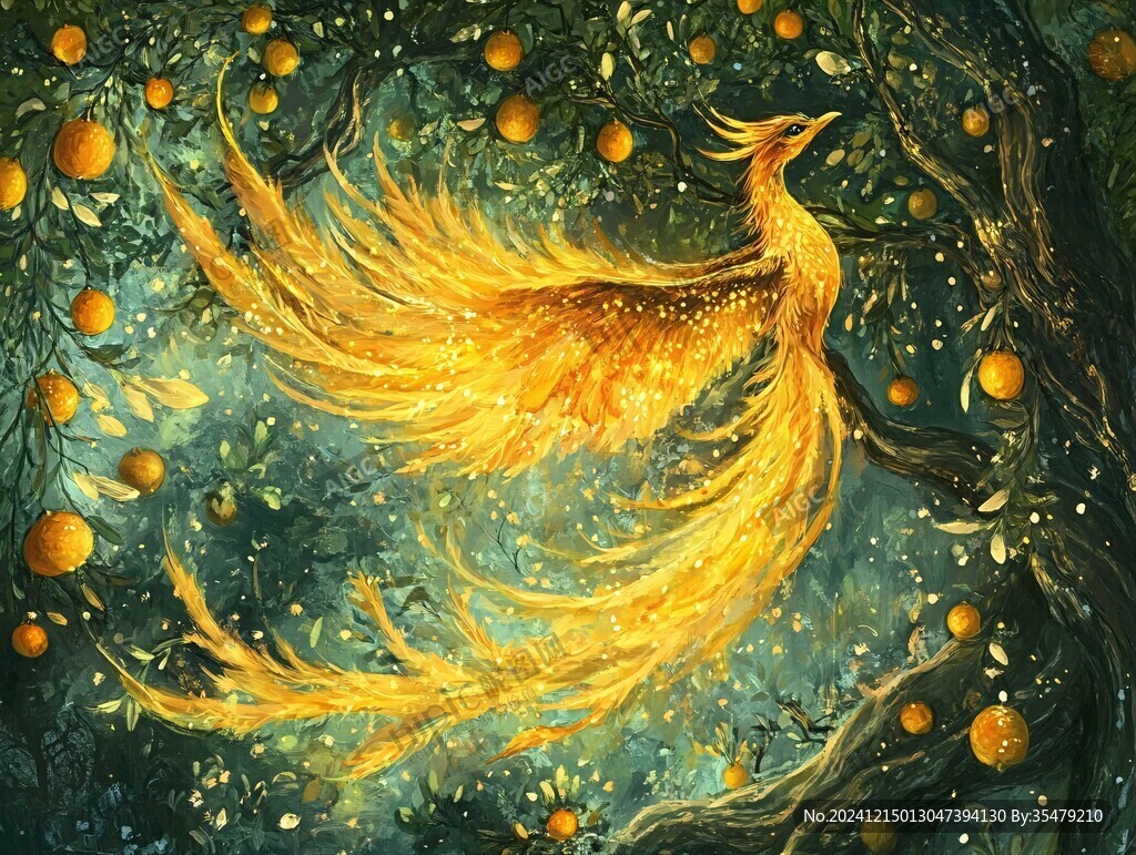 凤凰朱雀插画
