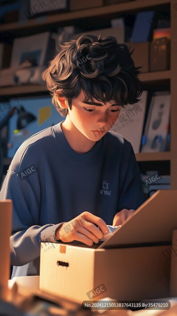 手绘追光的少年