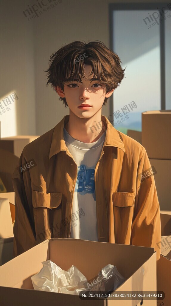 手绘追光的少年