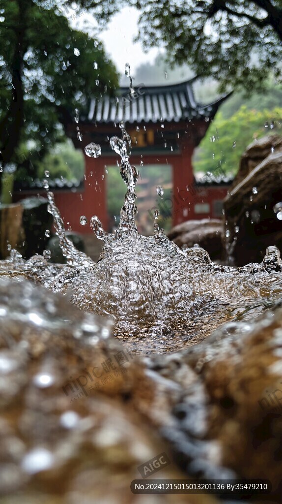 雨后的古隆中
