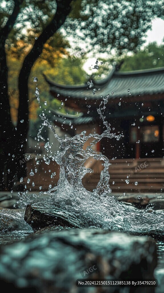 雨后的古隆中